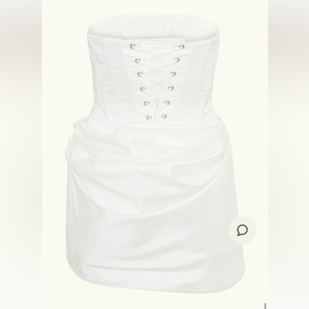 Meshki Sasha
Taffeta Strapless Corset Mini Dress - White - Picture 8 of 10